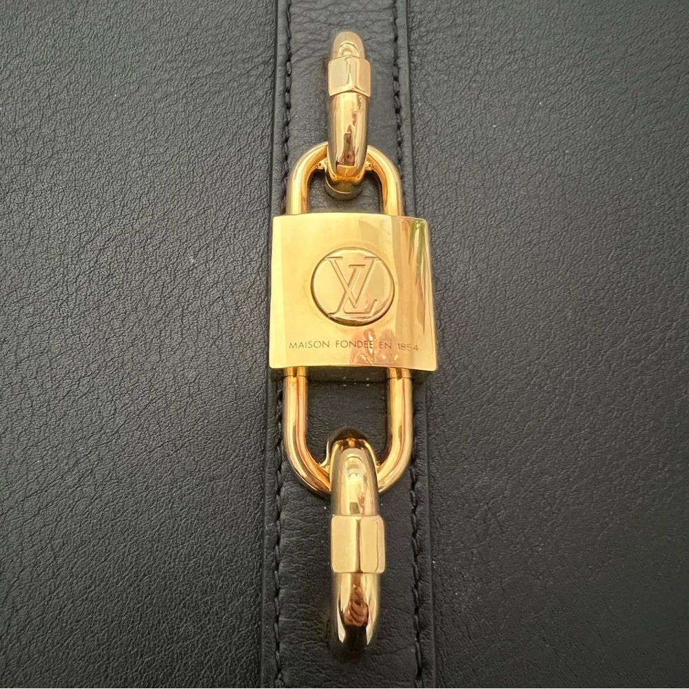 Louis Vuitton Black Calfskin Rendez-Vous Adjustable Shoulder Strap Bag AuthPurse - Picture 6 of 15